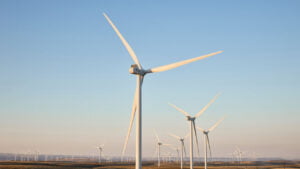 O parque eólico em Oregon, nos EUA, produz 200 megawatts e alimenta o data center da empresa em Prineville.