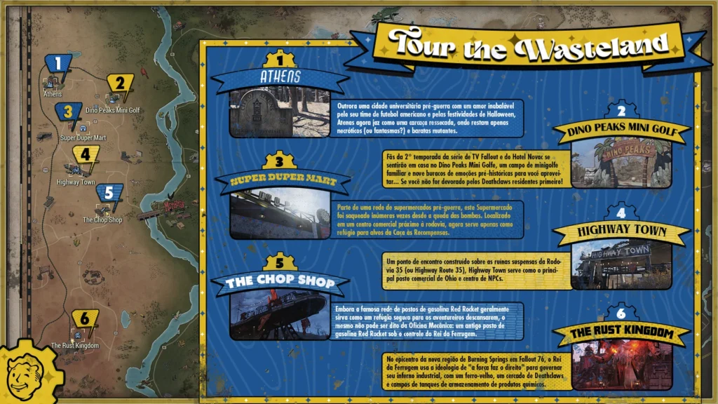 Da série aos Apalaches: Como Burning Springs renova Fallout 76